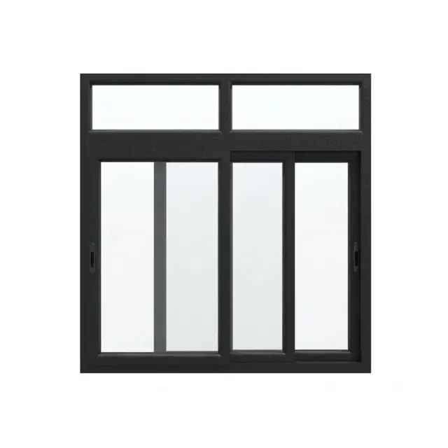 Black Laminated UPVC 112 Series 3-Track Combination Sliding Window with Top Fix Black Laminated UPVC 112 Series 3-Track Combination Sliding Window with Top Fix by Simmply Perfect, Hyderabad