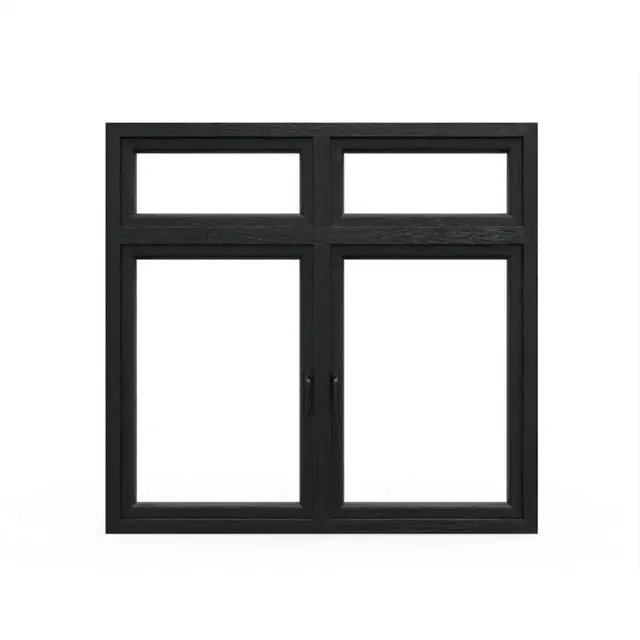Black Laminated UPVC 60 Series Combination Double Casement Window by Simmply Perfect, Hyderabad