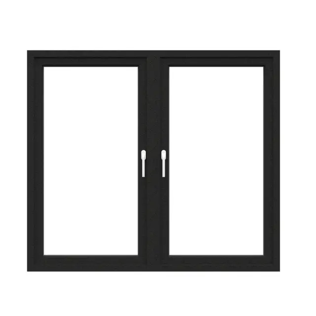 Black Laminated UPVC 60 Series Double Casement Door | Simmply Perfect Black Laminated UPVC 60 Series Double Casement Door by Simmply Perfect, Hyderabad