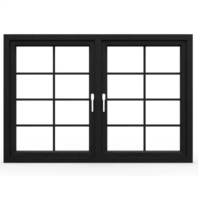 Black Laminated UPVC 60 Series French Double Casement Window Black Laminated UPVC 60 Series French Double Casement Window by Simmply Perfect, Hyderabad