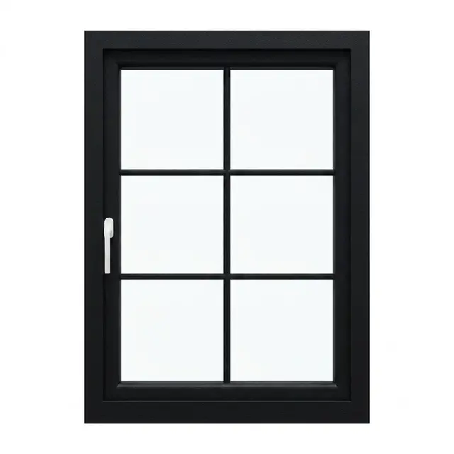 Black Laminated UPVC 60 Series French Single Casement Window Black Laminated UPVC 60 Series French Single Casement Window by Simmply Perfect, Hyderabad