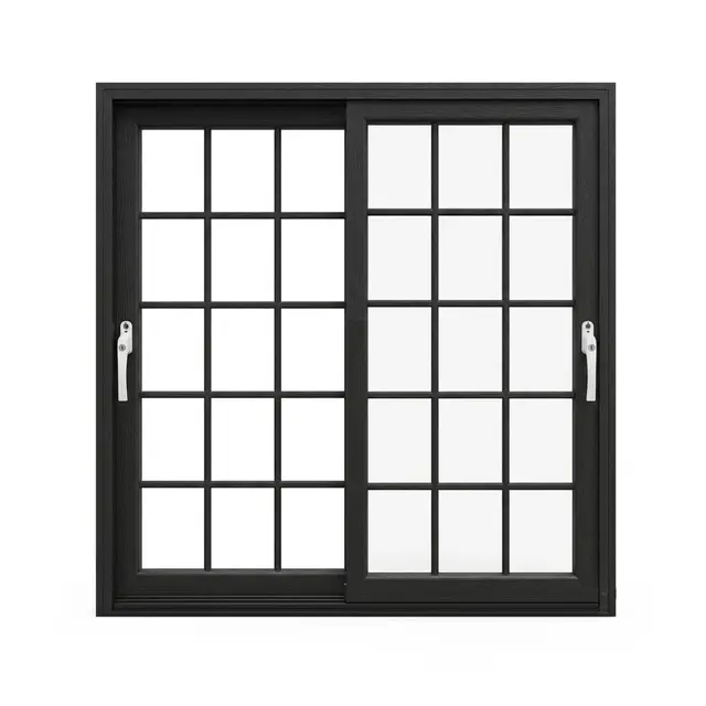 Black Laminated UPVC 62 Series 2-Track French Sliding Door by Simmply Perfect, Hyderabad
