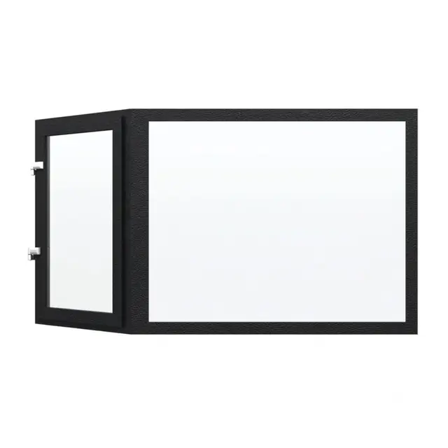 Black Laminated UPVC Bay Window Front Fixed, Side Outswing Openable Black Laminated UPVC Bay Window Front Fixed, Side Outswing Openable by Simmply Perfect, Hyderabad