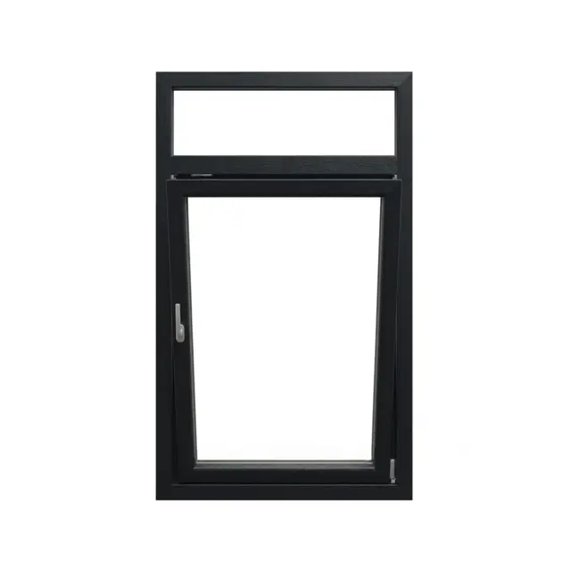 Black Laminated UPVC Combination Window Tilt and Turn with Top Fixed by Simmply Perfect, Hyderabad