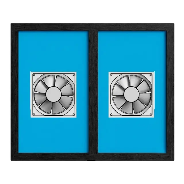 Black Laminated UPVC Ventilator Design 14 by Simmply Perfect, Hyderabad