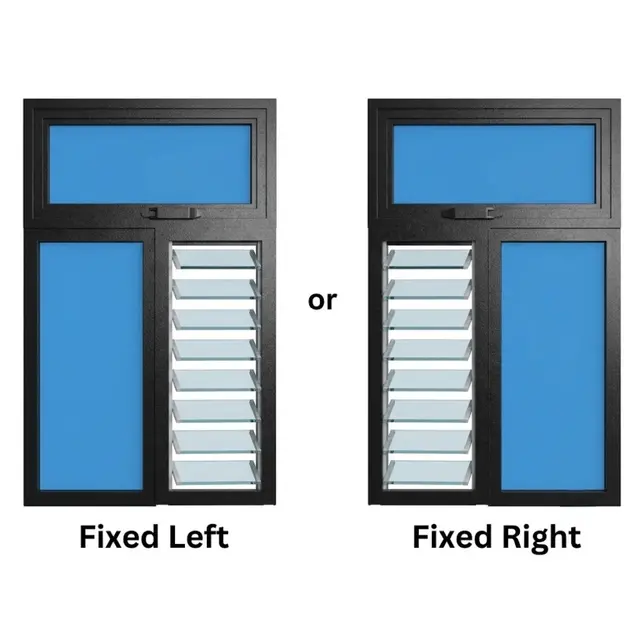 Black Laminated UPVC Ventilator Design 9 | Simmply Perfect Black Laminated UPVC Ventilator Design 9 by Simmply Perfect, Hyderabad