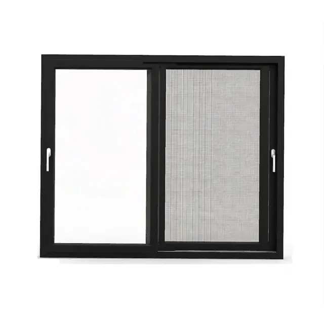 Black UPVC 112 Series 3-Track 2-Panel Sliding Door with Mesh Black UPVC 112 Series 3-Track 2-Panel Sliding Door with Mesh by Simmply Perfect, Hyderabad