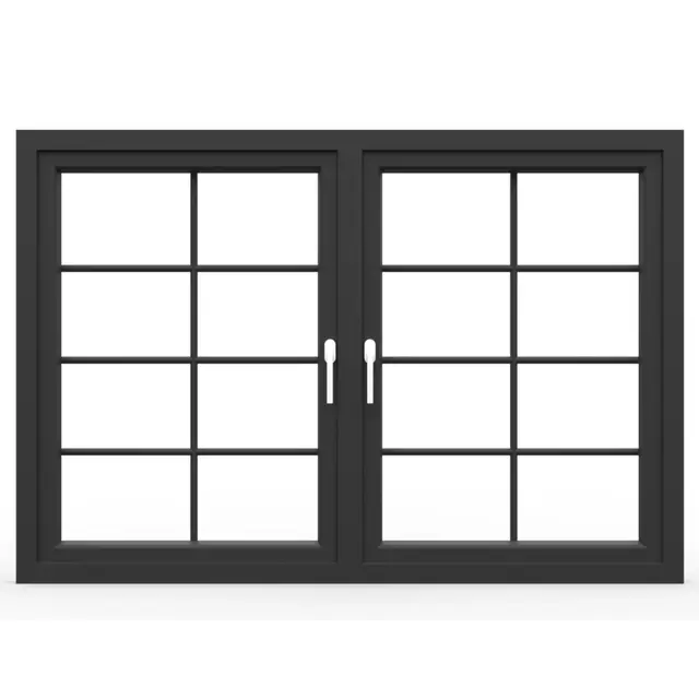 Black UPVC 60 Series French Double Casement Window | Simmply Perfect Black UPVC 60 Series French Double Casement Window by Simmply Perfect, Hyderabad
