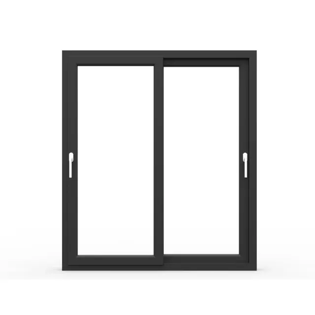Black UPVC 62 Series 2-Track 2-Panel Sliding Door | Simmply Perfect Black UPVC 62 Series 2-Track 2-Panel Sliding Door by Simmply Perfect, Hyderabad