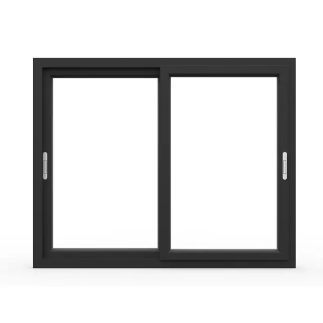 Black UPVC 62 Series 2-Track 2-Panel Sliding Window | Simmply Perfect Black UPVC 62 Series 2-Track 2-Panel Sliding Window by Simmply Perfect, Hyderabad