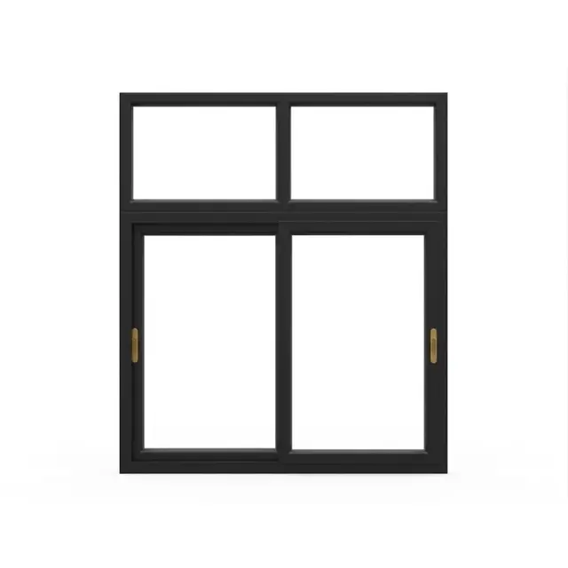 Black UPVC 62 Series 2-Track Combination Sliding Window with Top Fixed Black UPVC 62 Series 2-Track Combination Sliding Window with Top Fixed by Simmply Perfect, Hyderabad