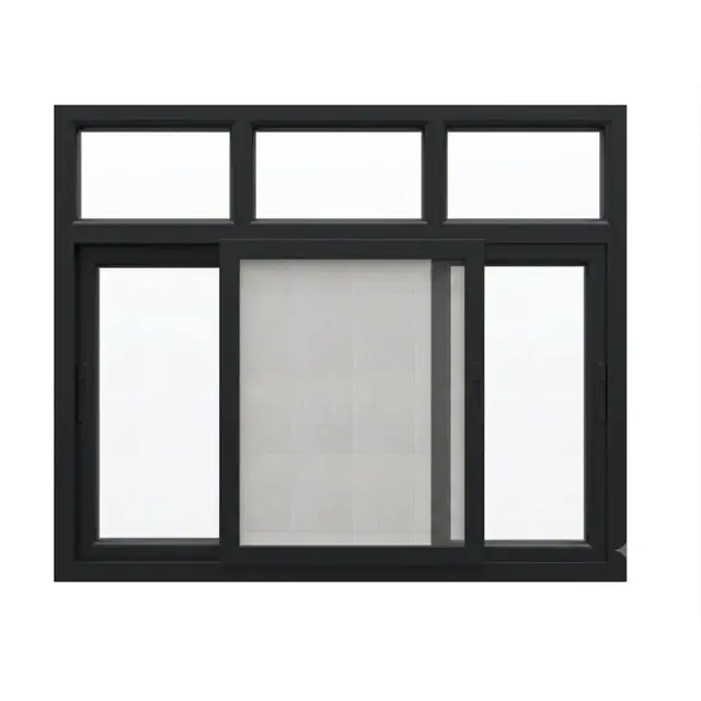 Black UPVC 90 Series 2.5-Track Combination Sliding Window with Top Fix Black UPVC 90 Series 2.5-Track Combination Sliding Window with Top Fix by Simmply Perfect, Hyderabad
