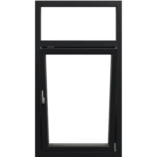 Black UPVC Combination Window Tilt and Turn with Top Fixed Black UPVC Combination Window Tilt and Turn with Top Fixed by Simmply Perfect, Hyderabad