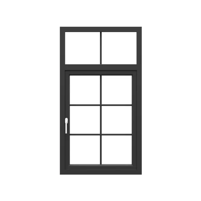 Black UPVC French Window with Top Fix | Simmply Perfect Black UPVC French Window with Top Fix by Simmply Perfect, Hyderabad