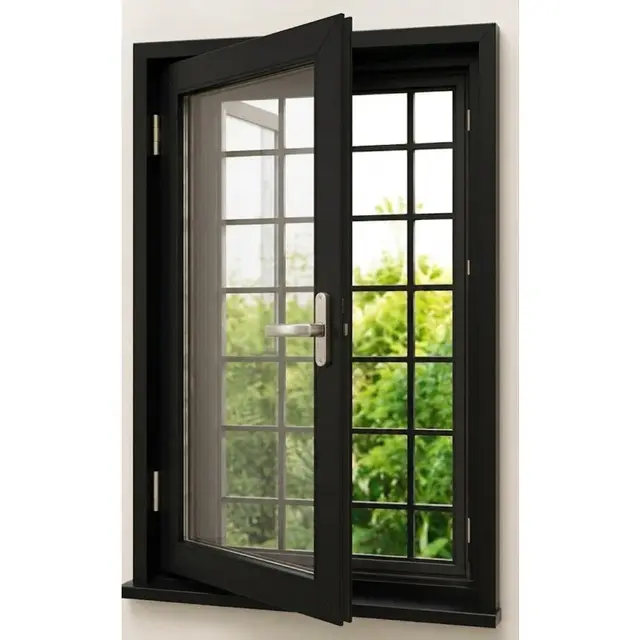Black UPVC Single Casement Window is with Mesh and Grill Black UPVC Single Casement Window is with Mesh and Grill by Simmply Perfect, Hyderabad