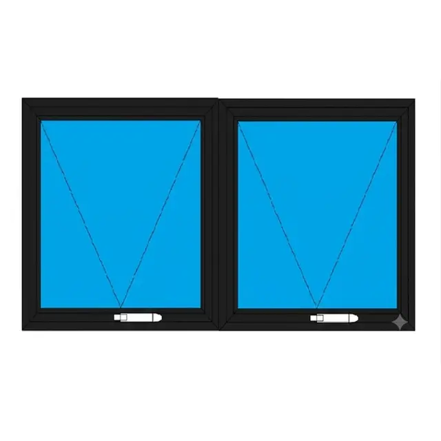 Black UPVC Ventilator Design 10 | Simmply Perfect Black UPVC Ventilator Design 10 by Simmply Perfect, Hyderabad