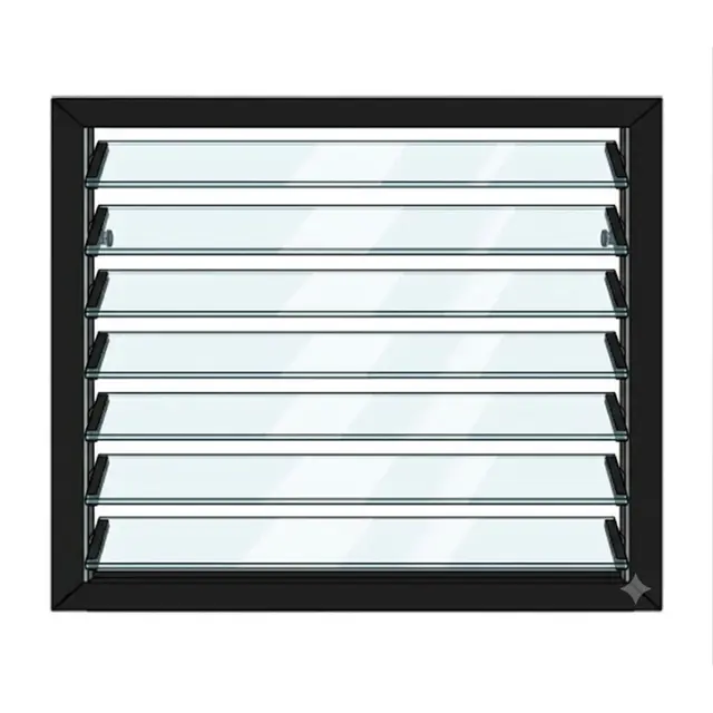 Black UPVC Ventilator Design 12 | Simmply Perfect Black UPVC Ventilator Design 12 by Simmply Perfect, Hyderabad