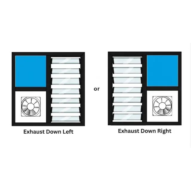 Black UPVC Ventilator Design 3 | Simmply Perfect Black UPVC Ventilator Design 3 by Simmply Perfect, Hyderabad