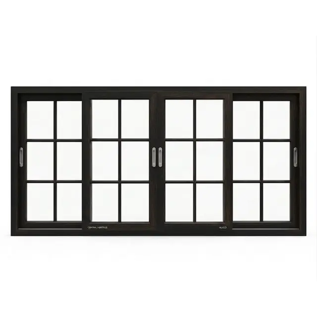 Brown UPVC 112 Series 3-Track 4-Panel French Sliding Window Brown UPVC 112 Series 3-Track 4-Panel French Sliding Window by Simmply Perfect, Hyderabad