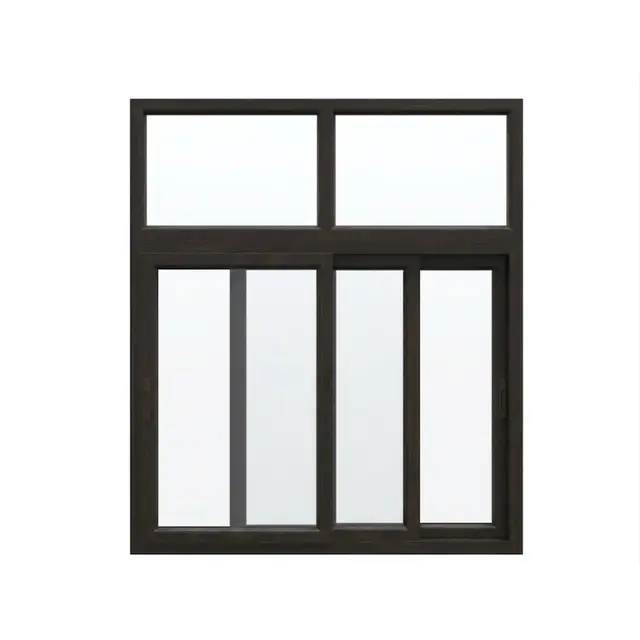 Brown UPVC 112 Series 3-Track Combination Sliding Window with Top Fix Brown UPVC 112 Series 3-Track Combination Sliding Window with Top Fix by Simmply Perfect, Hyderabad