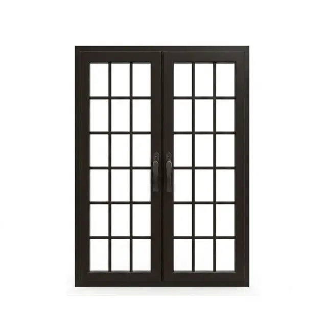 Brown UPVC 60 Series French Double Casement Door | Simmply Perfect Brown UPVC 60 Series French Double Casement Door by Simmply Perfect, Hyderabad