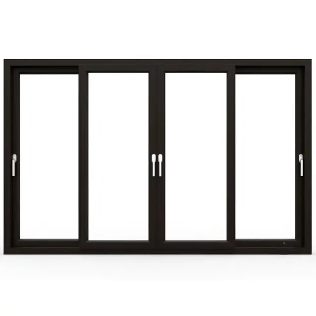 Brown UPVC 62 Series 2-Track 4-Panel Sliding Door by Simmply Perfect, Hyderabad
