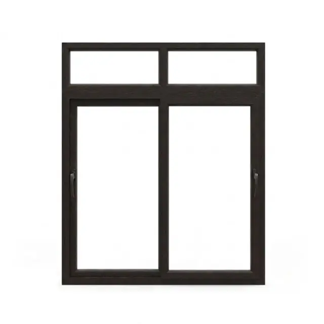 Brown UPVC 62 Series 2-Track Combination Sliding Door with Top Fixed Brown UPVC 62 Series 2-Track Combination Sliding Door with Top Fixed by Simmply Perfect, Hyderabad