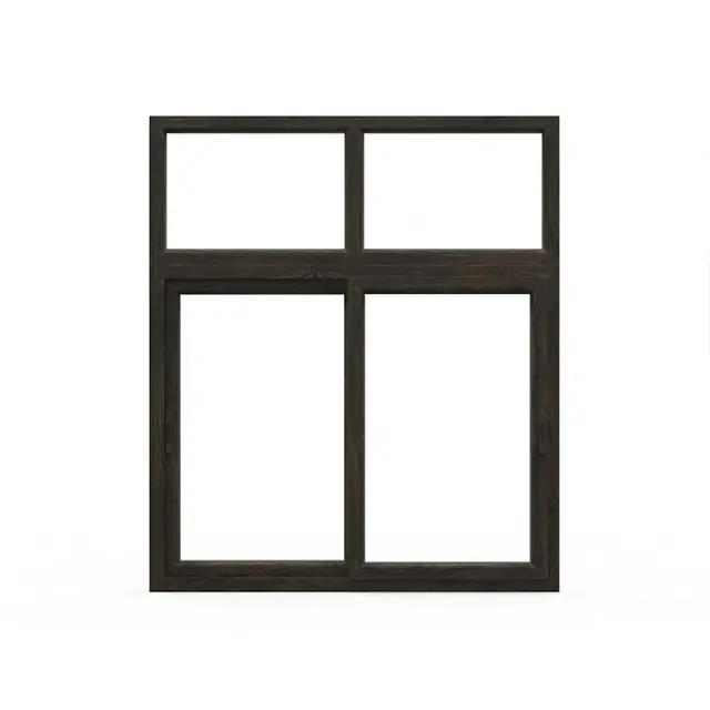 Brown UPVC 62 Series 2-Track Combination Sliding Window with Top Fixed Brown UPVC 62 Series 2-Track Combination Sliding Window with Top Fixed by Simmply Perfect, Hyderabad
