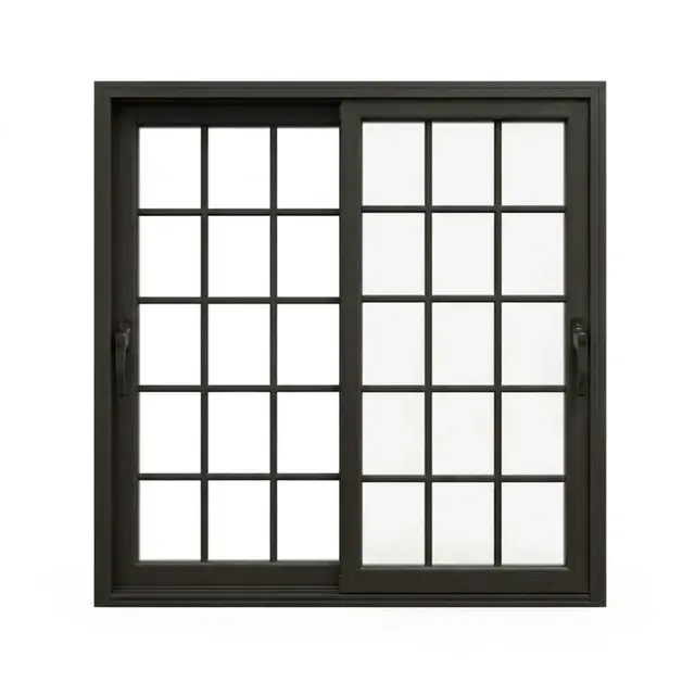 Brown UPVC 62 Series 2-Track French Sliding Door | Simmply Perfect Brown UPVC 62 Series 2-Track French Sliding Door by Simmply Perfect, Hyderabad