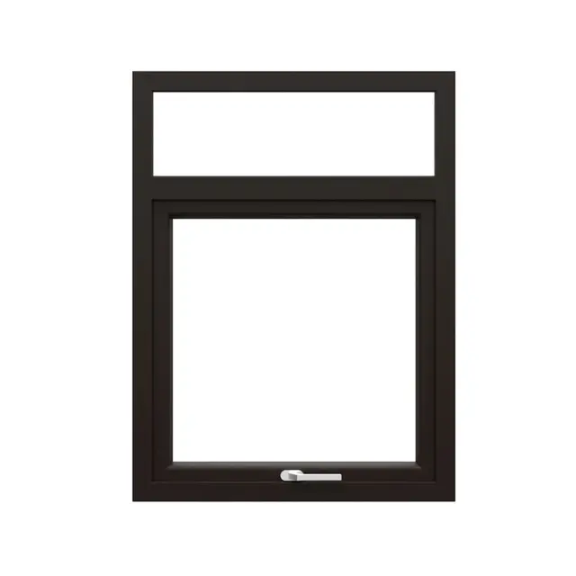 Brown UPVC Combination Window Top Hung with Top Fix | Simmply Perfect Brown UPVC Combination Window Top Hung with Top Fix by Simmply Perfect, Hyderabad