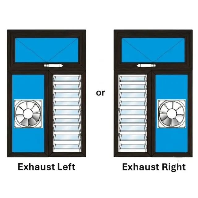 Brown UPVC Ventilator Design 7 | Simmply Perfect Brown UPVC Ventilator Design 7 by Simmply Perfect, Hyderabad