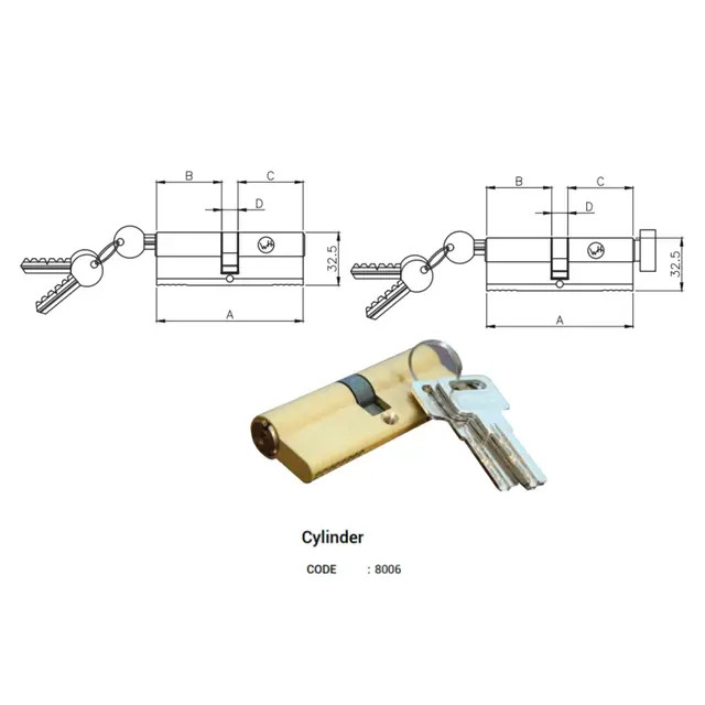 Cylinder for UPVC Windows & Doors | Simmply Perfect Cylinder for UPVC Windows & Doors by Simmply Perfect, Hyderabad