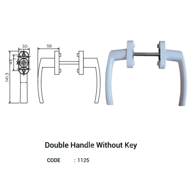 Double Handle Without Key for UPVC Windows & Doors | Simmply Perfect Double Handle Without Key for UPVC Windows & Doors by Simmply Perfect, Hyderabad