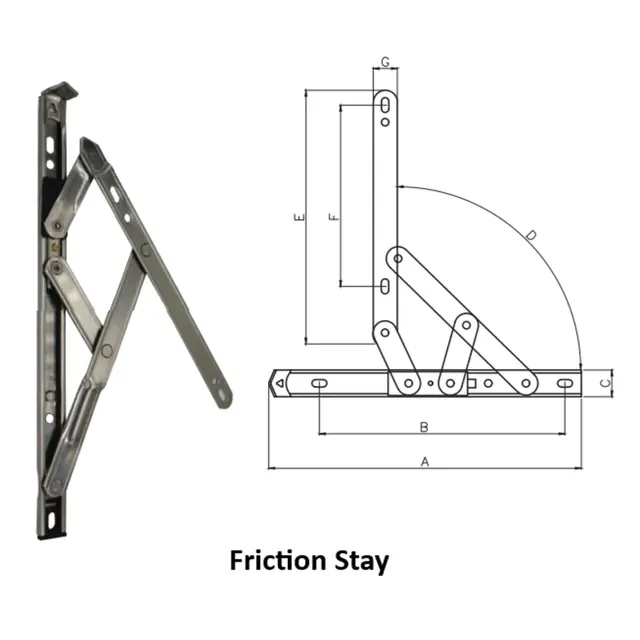 Friction Stay for UPVC Windows & Doors | Simmply Perfect Friction Stay for UPVC Windows & Doors by Simmply Perfect, Hyderabad