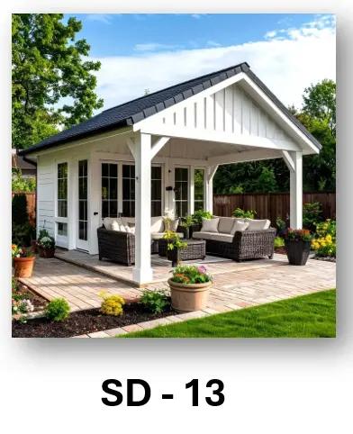 Gable Shed Design 13 | Simmply Perfect Gable Shed Design 13 by Simmply Perfect, Hyderabad