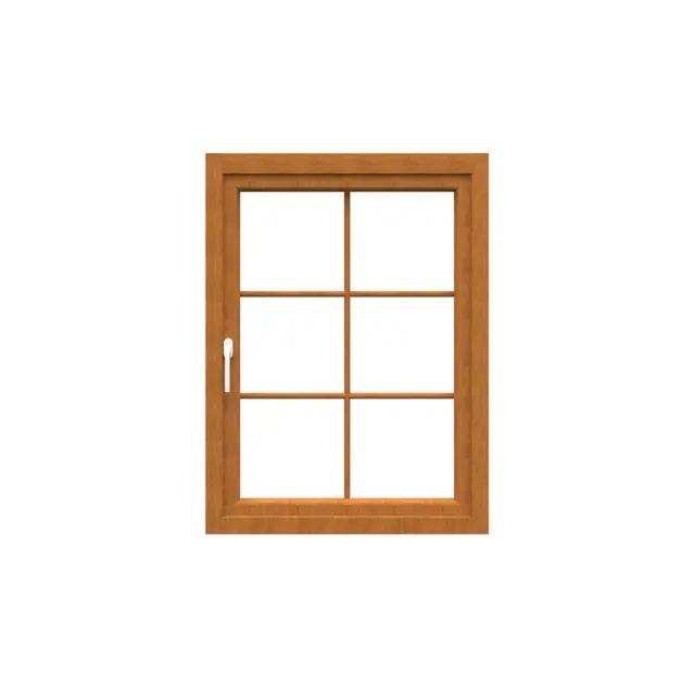 Golden Oak UPVC 60 Series French Single Casement Window by Simmply Perfect, Hyderabad