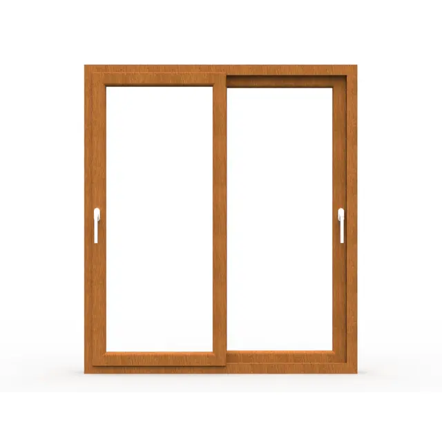 Golden Oak UPVC 62 Series 2-Track 2-Panel Sliding Door by Simmply Perfect, Hyderabad