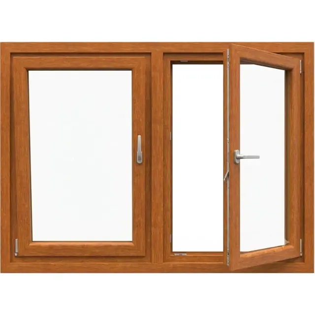 Golden Oak UPVC Double Casement Window | Simmply Perfect Golden Oak UPVC Double Casement Window by Simmply Perfect, Hyderabad