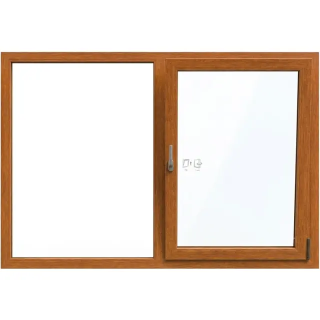 Golden Oak UPVC Single Casement Window with Side Fix | Simmply Perfect Golden Oak UPVC Single Casement Window with Side Fix by Simmply Perfect, Hyderabad