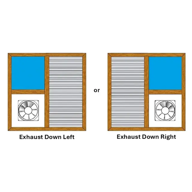 Golden Oak UPVC Ventilator Design 3 | Simmply Perfect Golden Oak UPVC Ventilator Design 3 by Simmply Perfect, Hyderabad