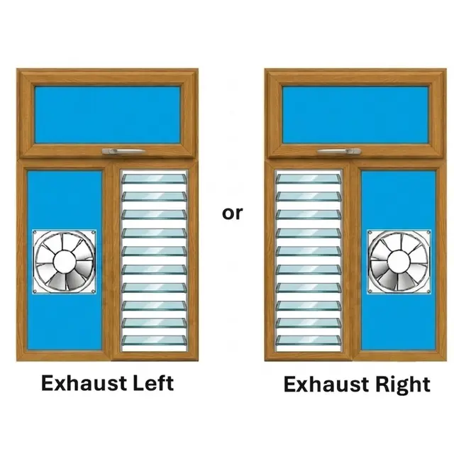Golden Oak UPVC Ventilator Design 7 | Simmply Perfect Golden Oak UPVC Ventilator Design 7 by Simmply Perfect, Hyderabad