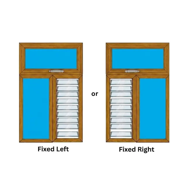 Golden Oak UPVC Ventilator Design 9 | Simmply Perfect Golden Oak UPVC Ventilator Design 9 by Simmply Perfect, Hyderabad