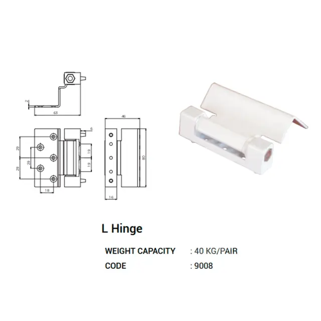 L Hinge for UPVC Windows & Doors by Simmply Perfect, Hyderabad