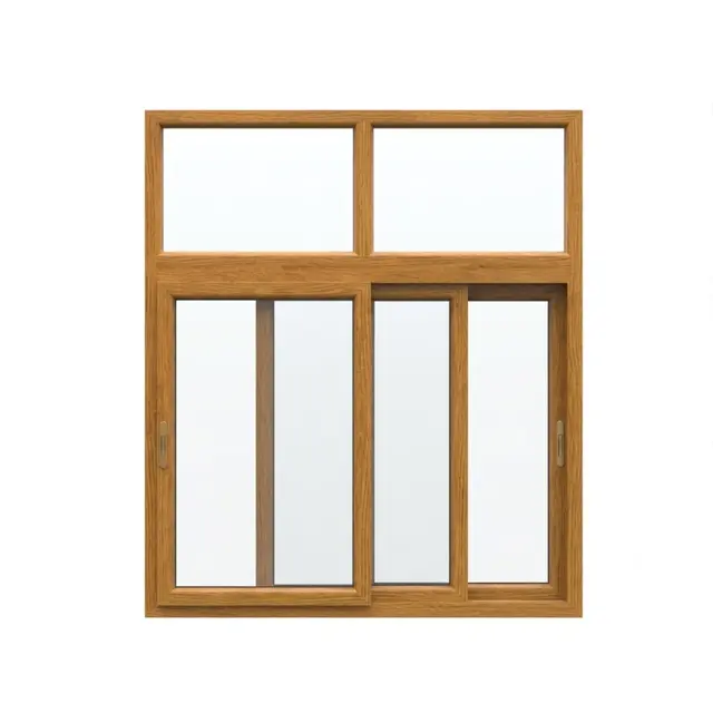 Laminated - Golden Oak Combination Window 112 Series 3 Track Sliding Window with Top Fix Laminated - Golden Oak Combination Window 112 Series 3 Track Sliding Window with Top Fix by Simmply Perfect, Hyderabad
