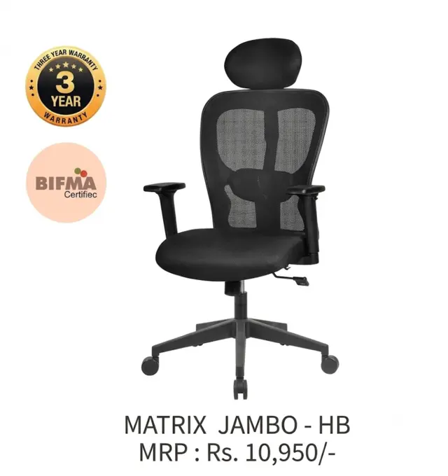 Office Chair Matrix Jambo(HB) by Simmply Perfect, Hyderabad