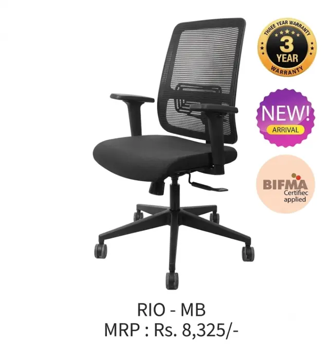 Office Chair Rio(MB) | Simmply Perfect Office Chair Rio(MB) by Simmply Perfect, Hyderabad