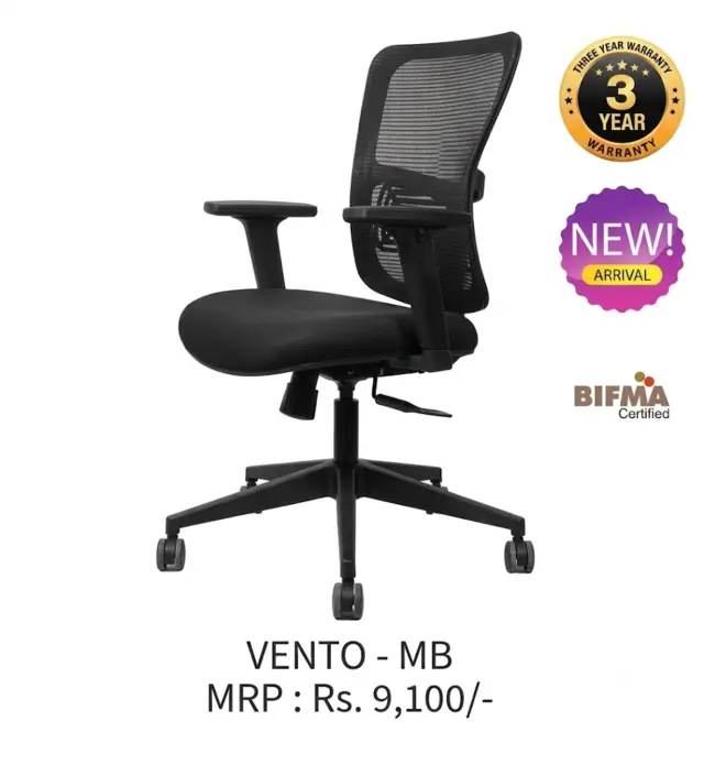 Office Chair Vento(MB) | Simmply Perfect Office Chair Vento(MB) by Simmply Perfect, Hyderabad