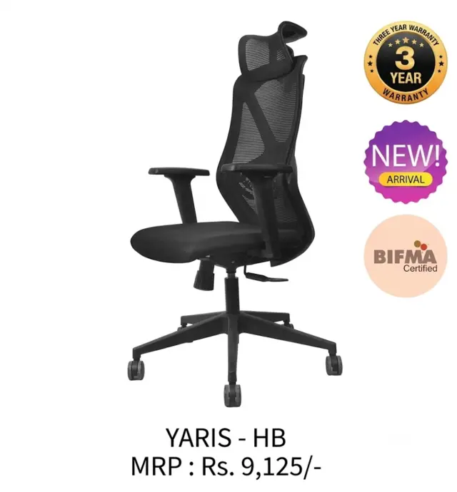 Office Chair Yaris(HB) | Simmply Perfect Office Chair Yaris(HB) by Simmply Perfect, Hyderabad