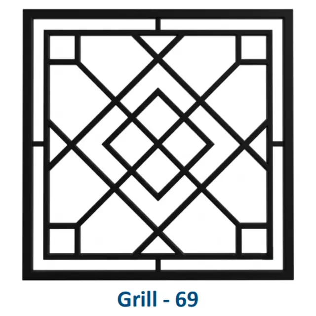 Safety Window Grill Design 69 by Simmply Perfect, Hyderabad