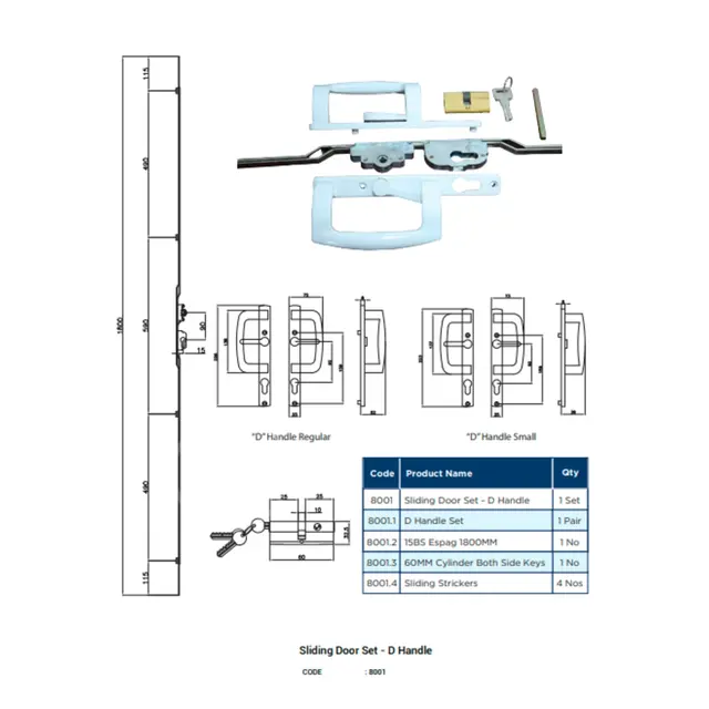 Sliding Door Set D Handle for UPVC Windows & Doors | Simmply Perfect Sliding Door Set D Handle for UPVC Windows & Doors by Simmply Perfect, Hyderabad